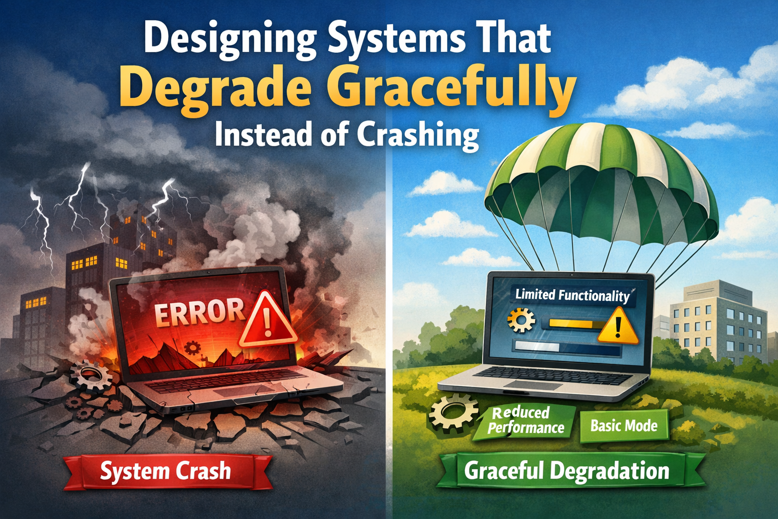 System crash vs graceful degradation